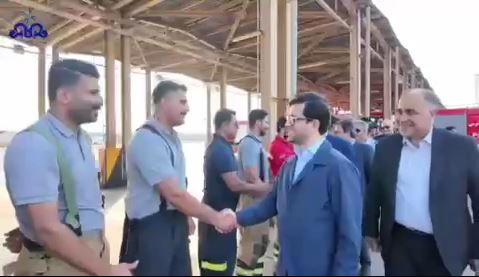 قدردانی محمدصادق عظیمی‌فر، معاون وزیر نفت از اقدامات شرکت نفت ستاره خلیج‌فارس در حادثه اسکله شهید رجایی